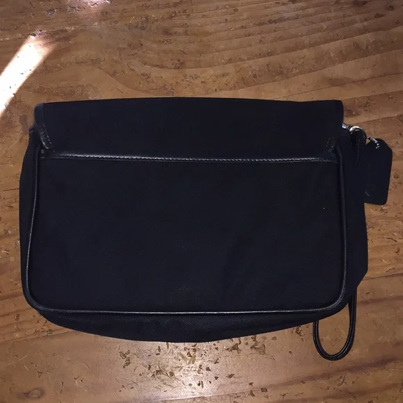 RARE VINTAGE Unisex COACH small commuter Black nylon office bag - Picture 3 of 4